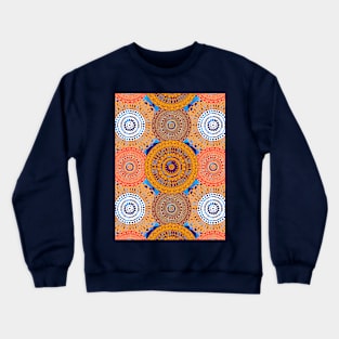 Circle Mandala Pattern Crewneck Sweatshirt